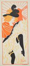 Dancer’s guide to the Moulin Rouge with the program of the cabaret