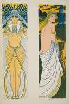 Two boards with female characters
