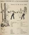 The program of the fencing club (Cercle d’Escrime de la rue de Bourgogne) from April 28, 1888