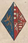 Alliance coat of arms of Nassau Loon-Heinsberg