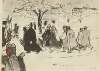 Enterrement militaire, route de Montferrand, avril 1916