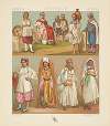 Les populations Barbareques;  costumes de l’Algérie  et de la Tunisie