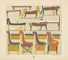 Mobilier;  lits, divans et trônes