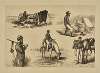 A hot day. Beef steak rare. A straggler. A quiet nibble on the cavalry skirmish. A cavalry orderly waiting orders.