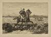 The advance of the Cavalry skirmish line.