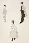 Caricatures of three men.