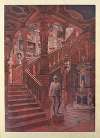 Escalier Louis XIII en chêne sculpté….