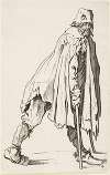 The Beggar on Crutches Wearing a Hat