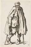 The Beggar on Crutches Carrying a Sack