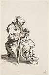 Seated Beggar Eating