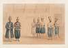 Cabul; retinue of Shah Shoojau Ool Moolk, Mahomed Shah Giljee, chief executioner, Ghufoor, a mutilator