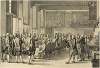 Exercitiegenootschap ‘Pro Aris et Focis’, beëdiging in de Grote Zaal van de Doelen, 5 april 1787