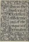 This is the history of Godfrey of Boloyne and of the conquest of Jerusalem – Titlepage