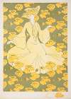 Femme dans un jardin