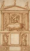 Project for a double-register monument