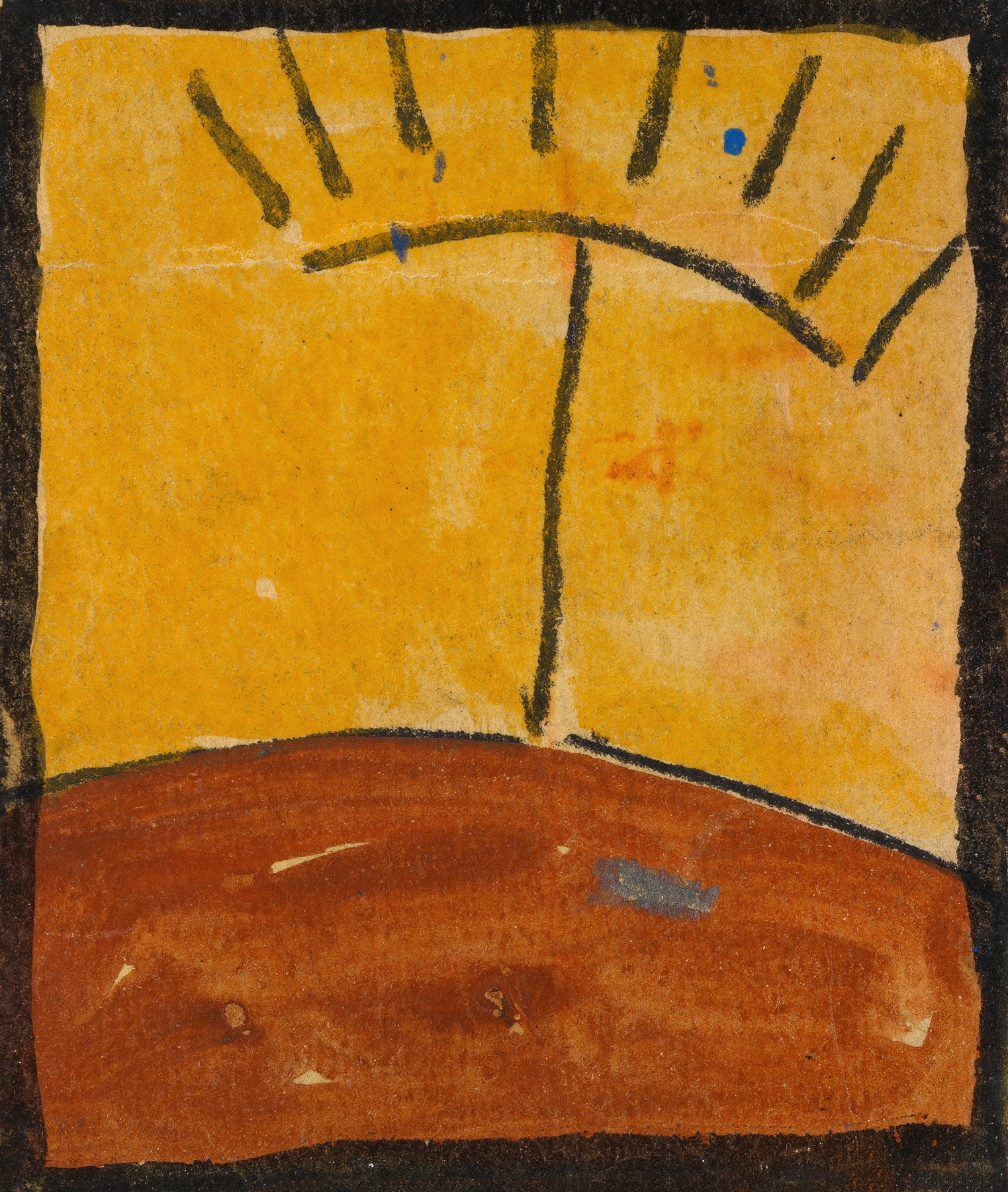 Abstrahierte Landschaft mit Sonnenaufgang (1918)