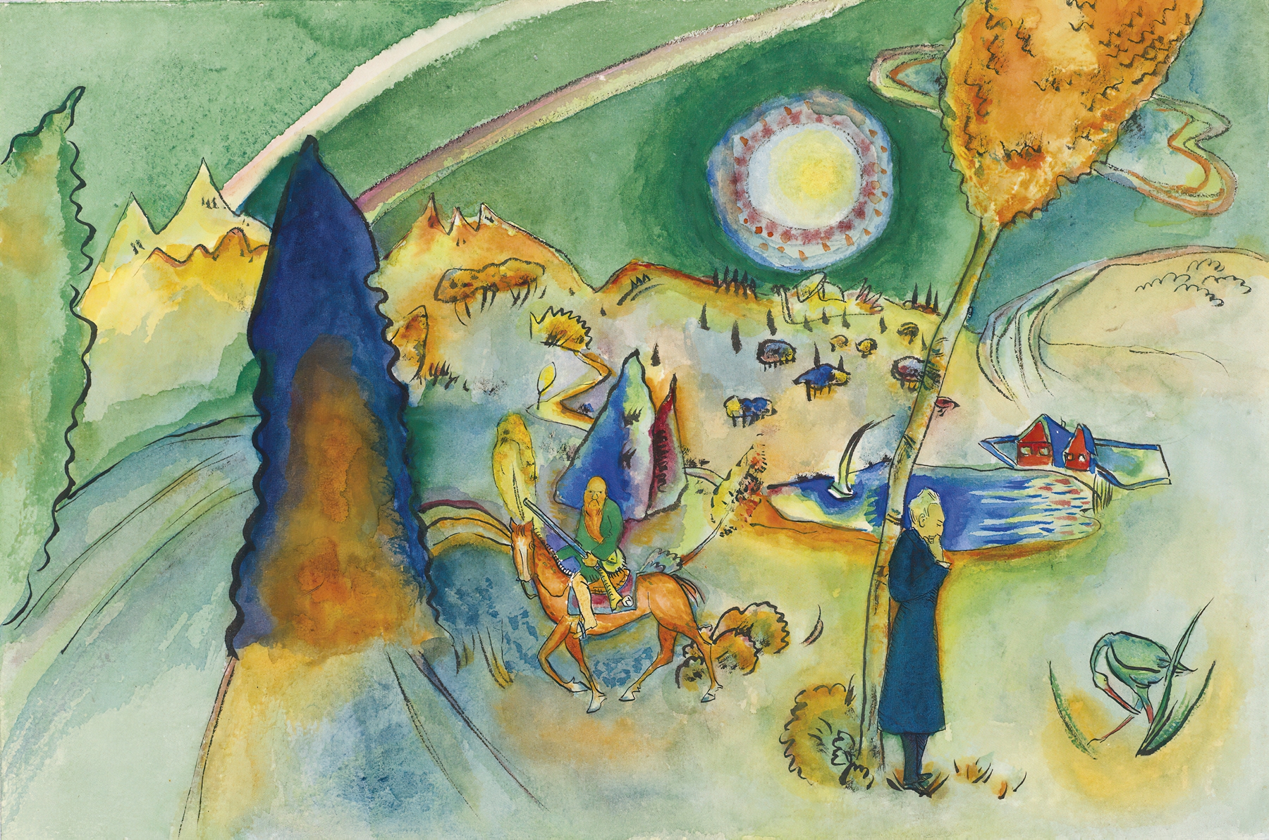Aquarell für Poul Bjerre (1916)