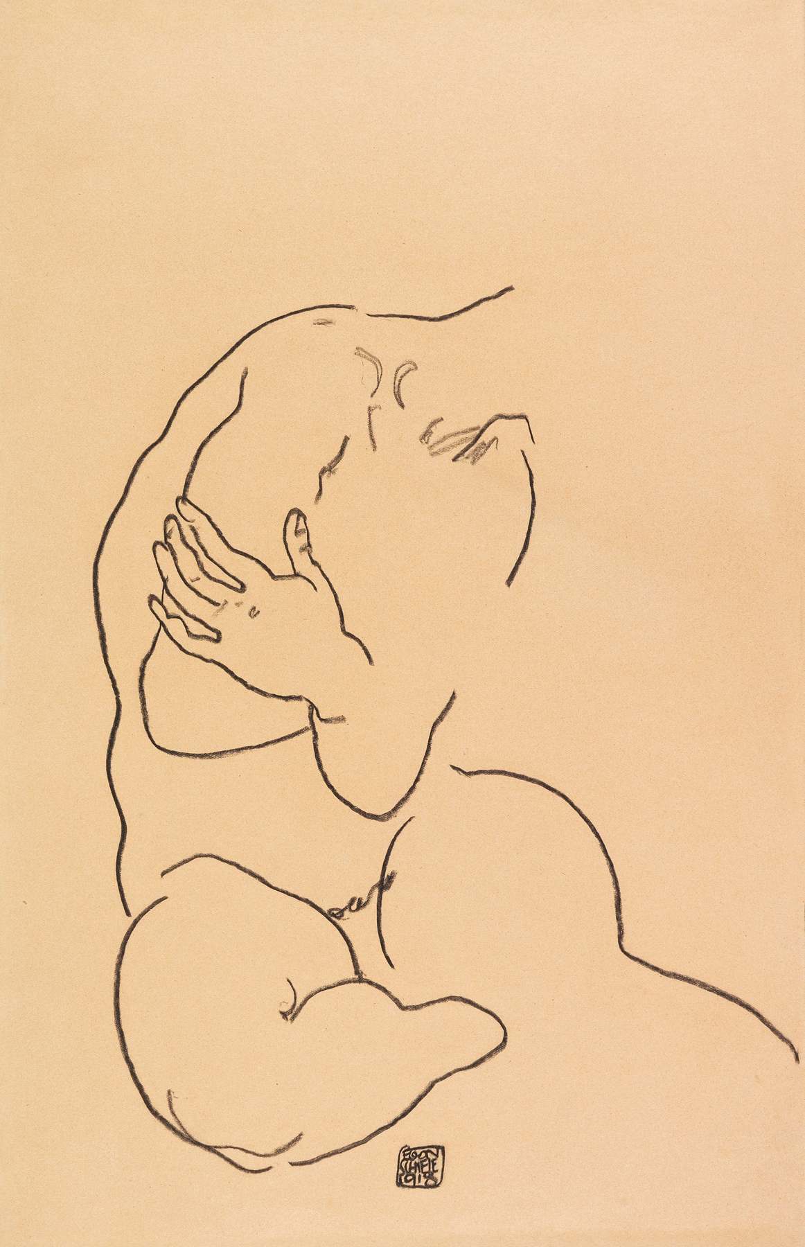 Sitzender weiblicher Torso (1918)
