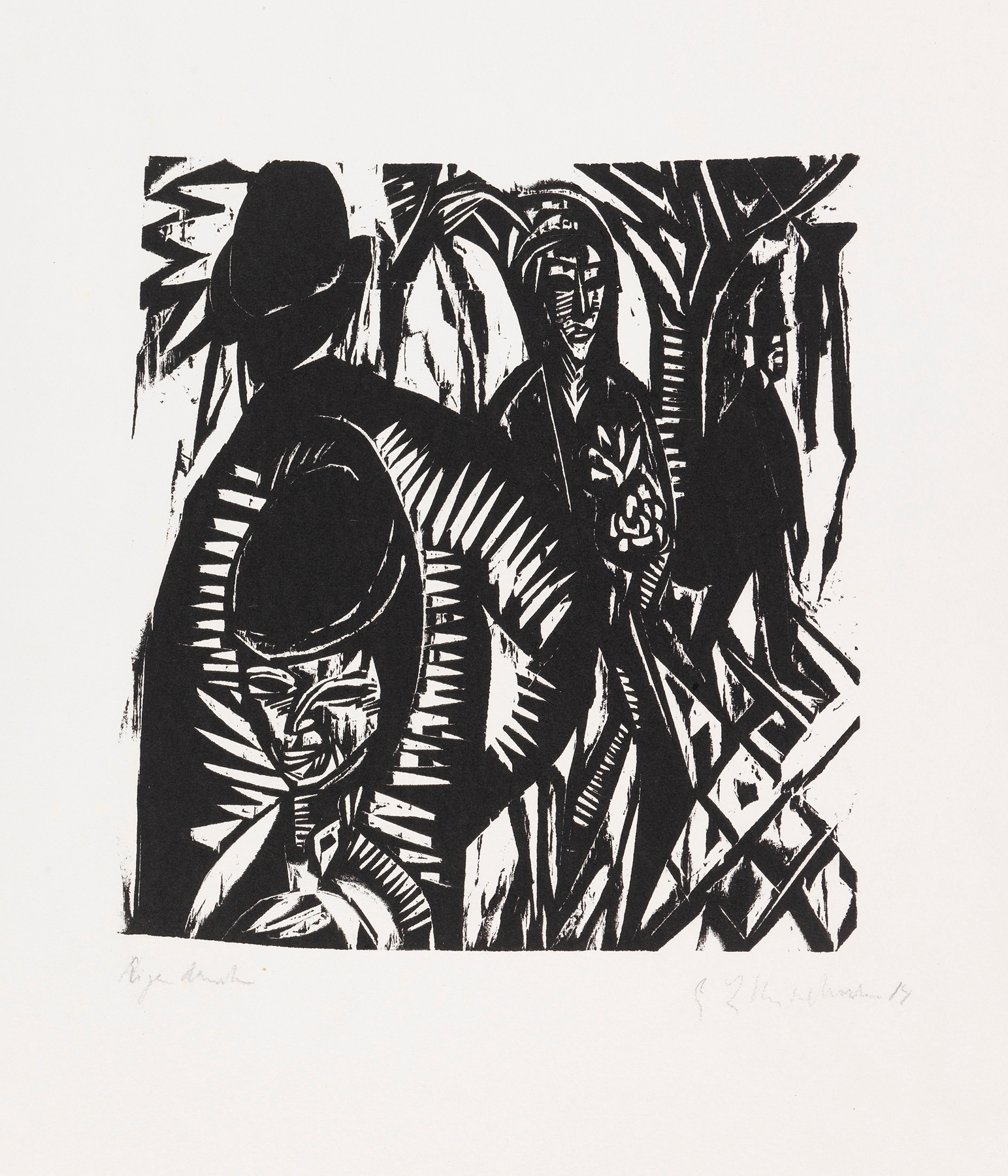 Straßenszene, nach dem Regen (1914)