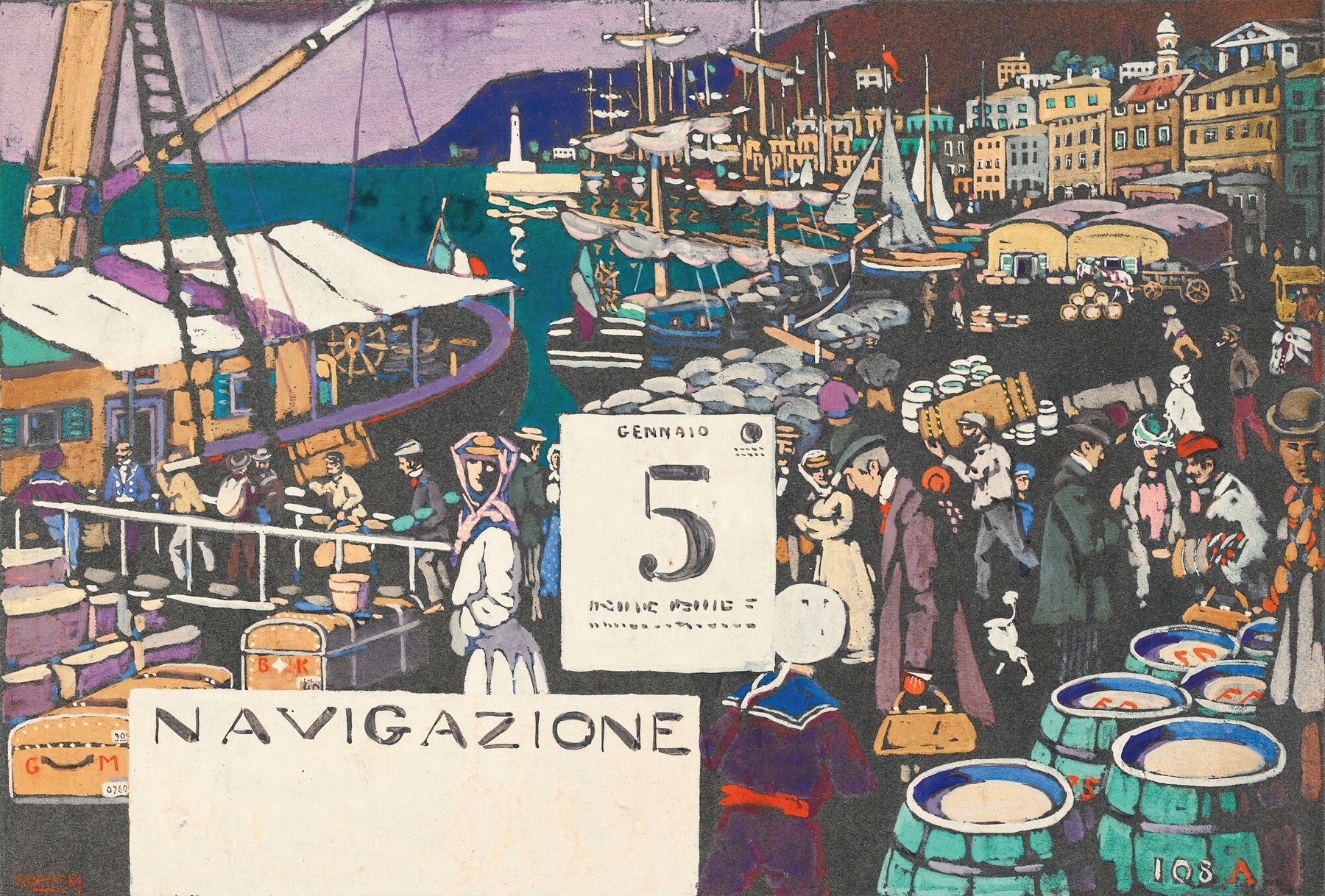 Entwurf Für Ein Schiffsplakat (Study For A Ship Poster) (1906)