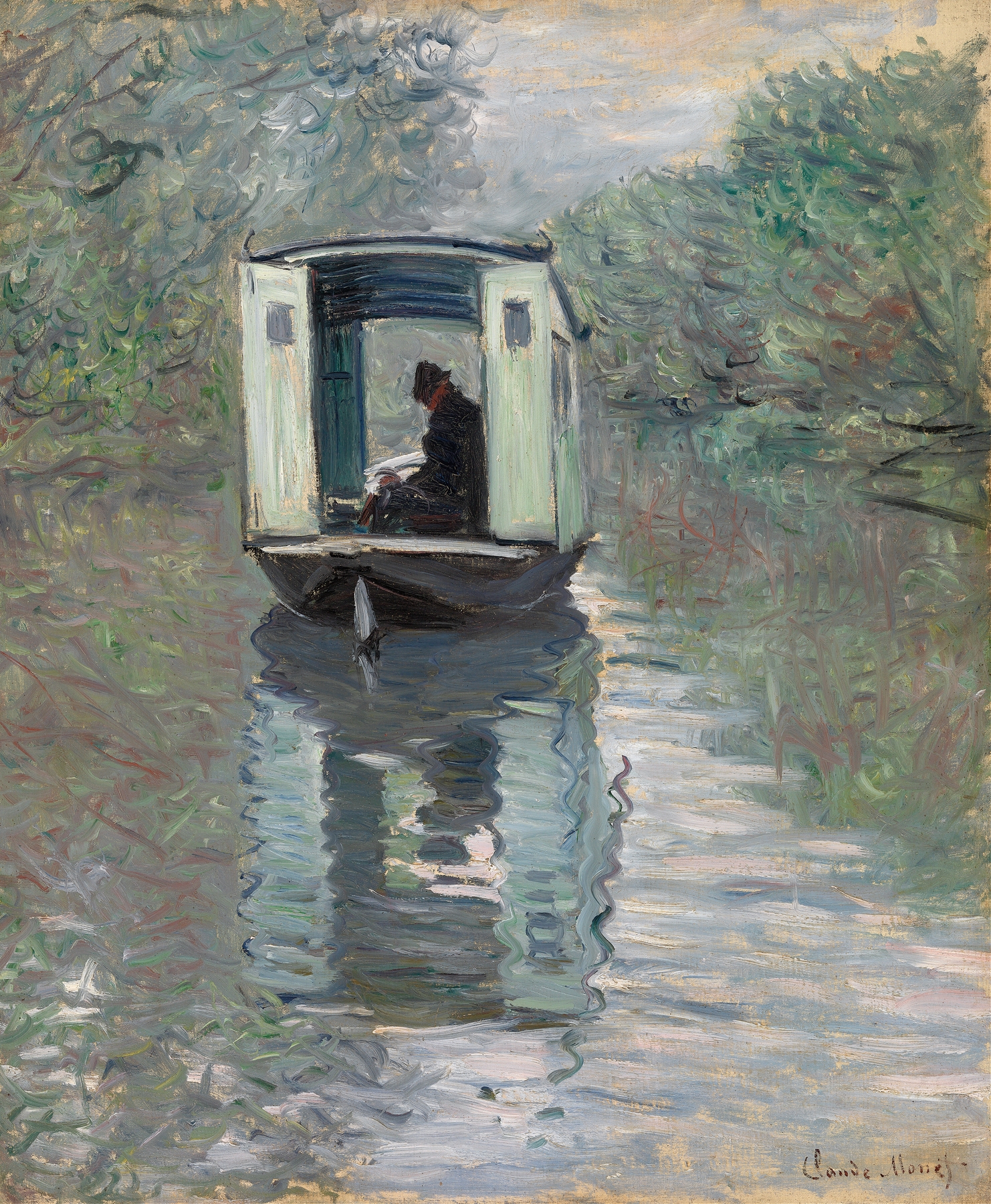 The Studio Boat (Le Bateau-atelier) (1876)