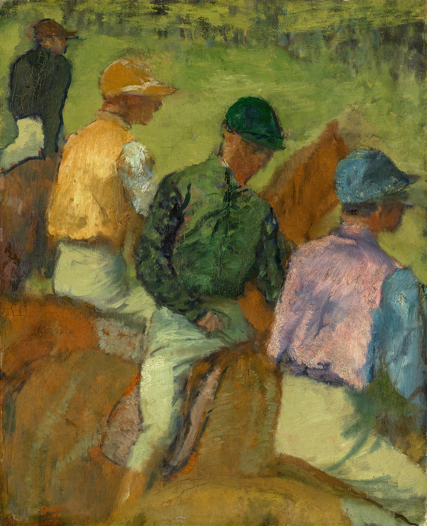 Four Jockeys (ca. 1889)