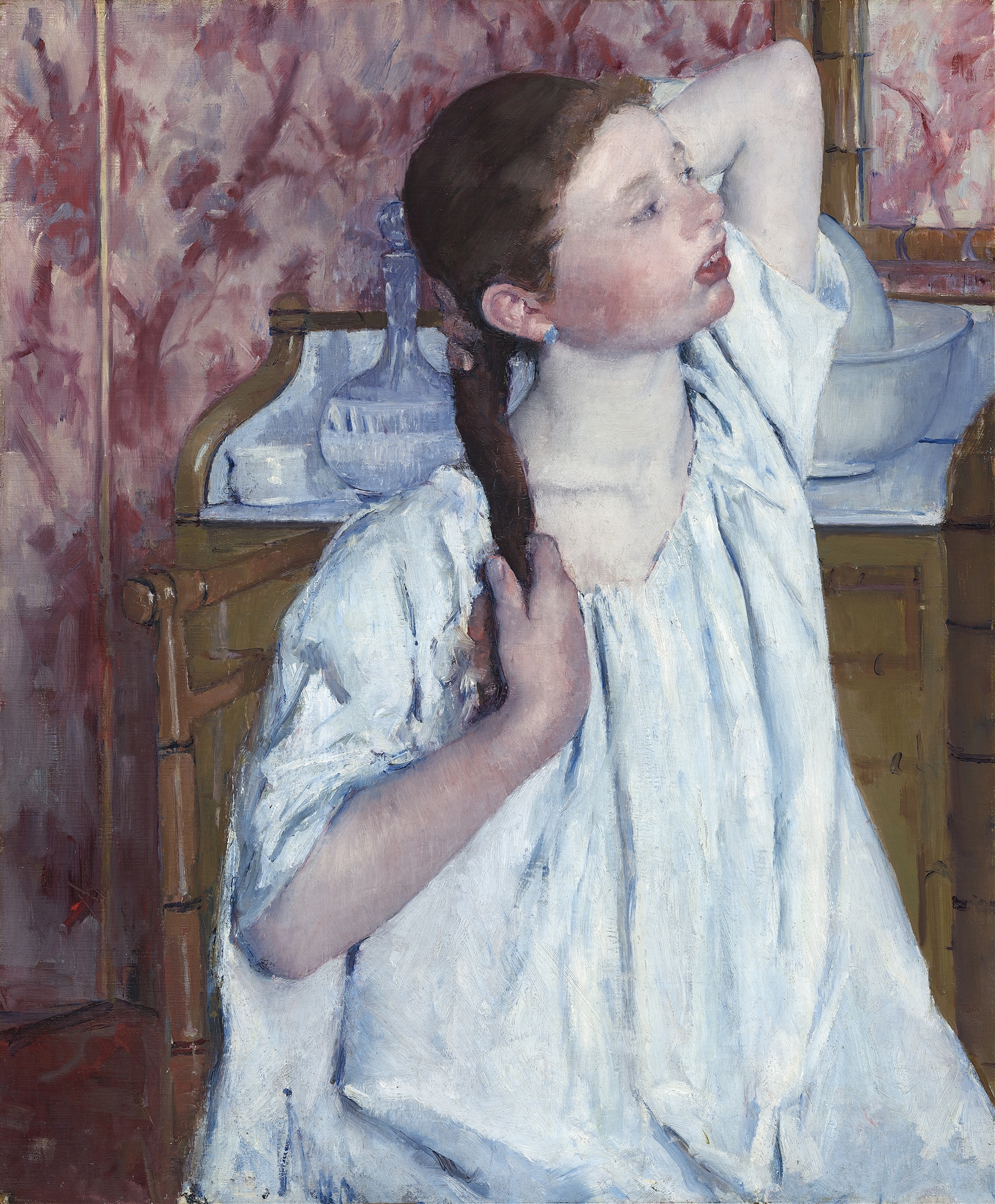 Girl Arranging Her Hair (1886)