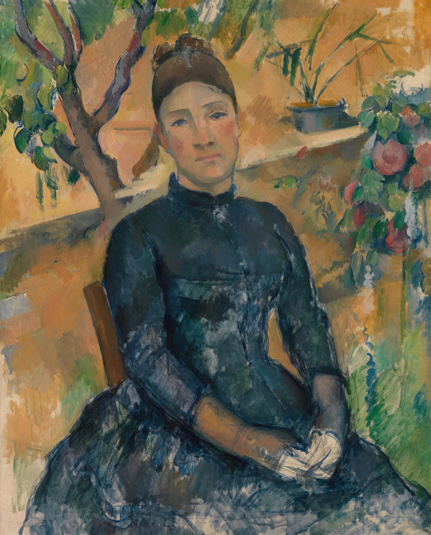 Madame Cézanne in the Conservatory (1891)