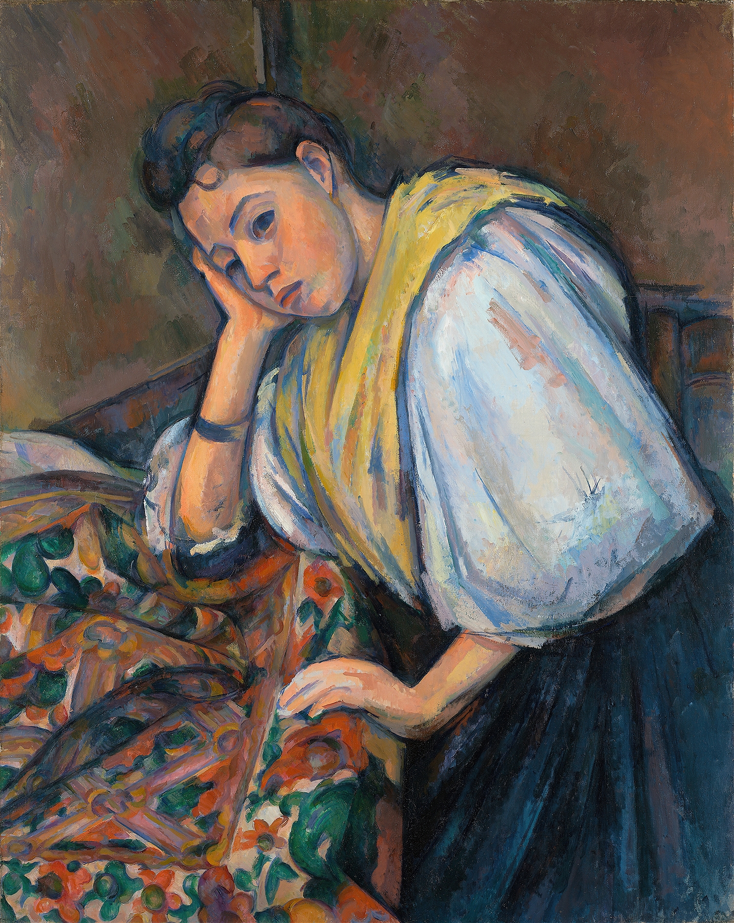 Young Italian Woman at a Table (1895–1900)