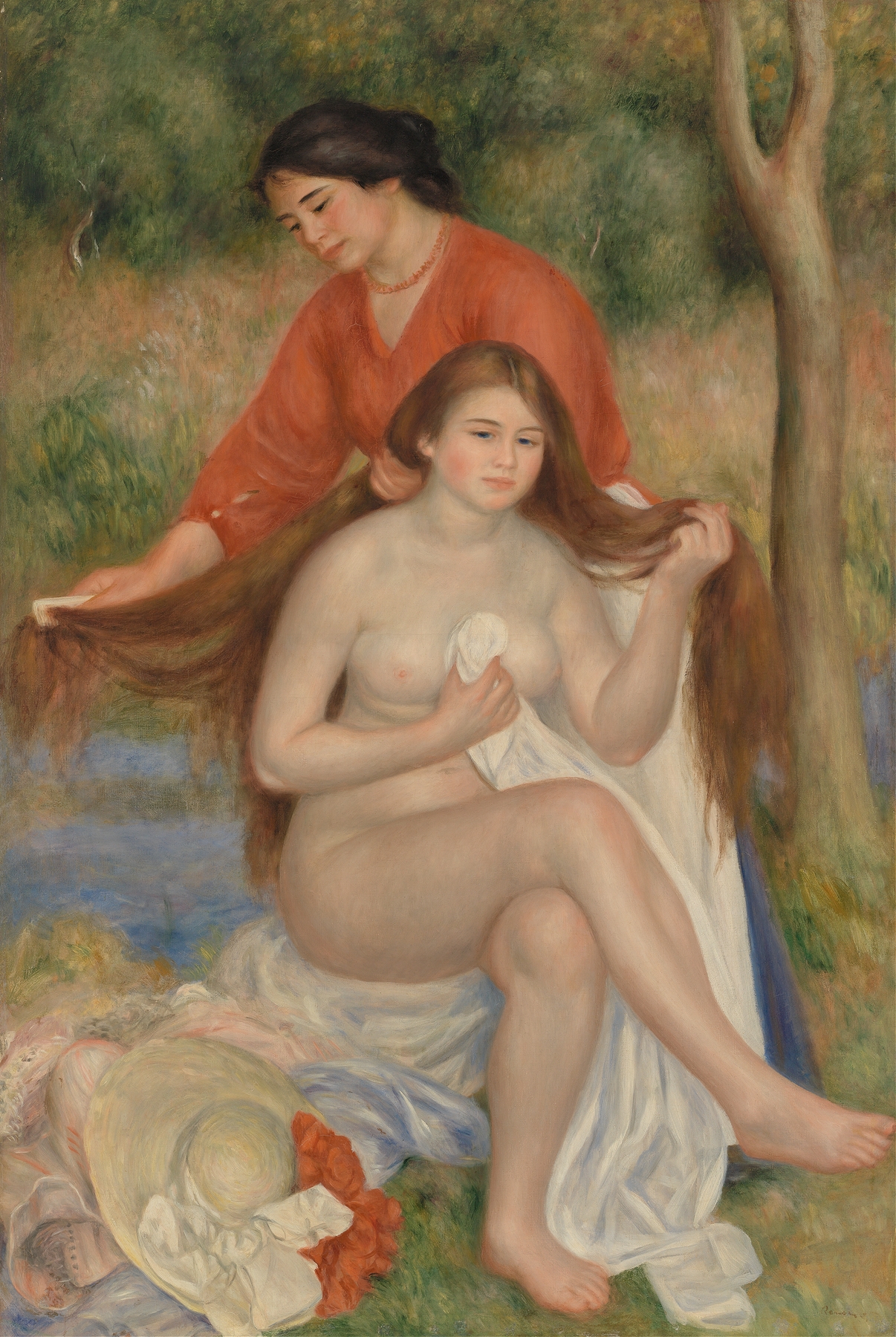 Bather and Maid (La Toilette de la baigneuse) (1900–1901)