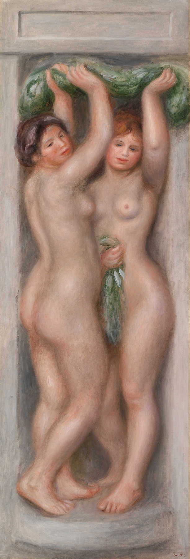 Caryatids (Cariatides); also called Deux baigneuses (panneau décoratif) (c. 1910)