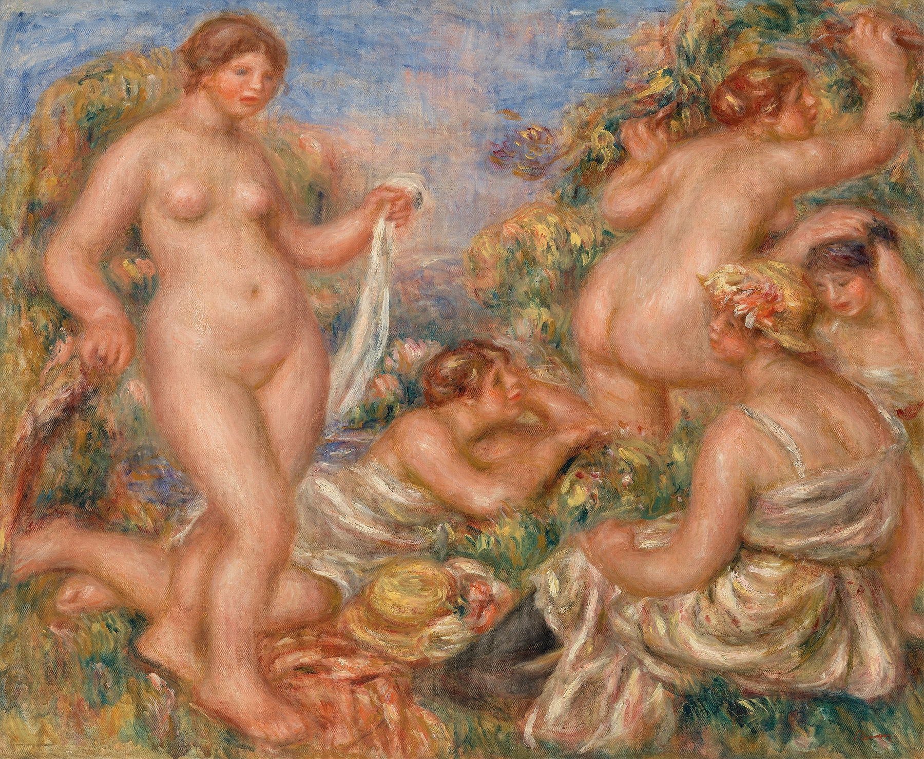 Composition, Five Bathers (Composition, cinq baigneuses) (c. 1917-1918)