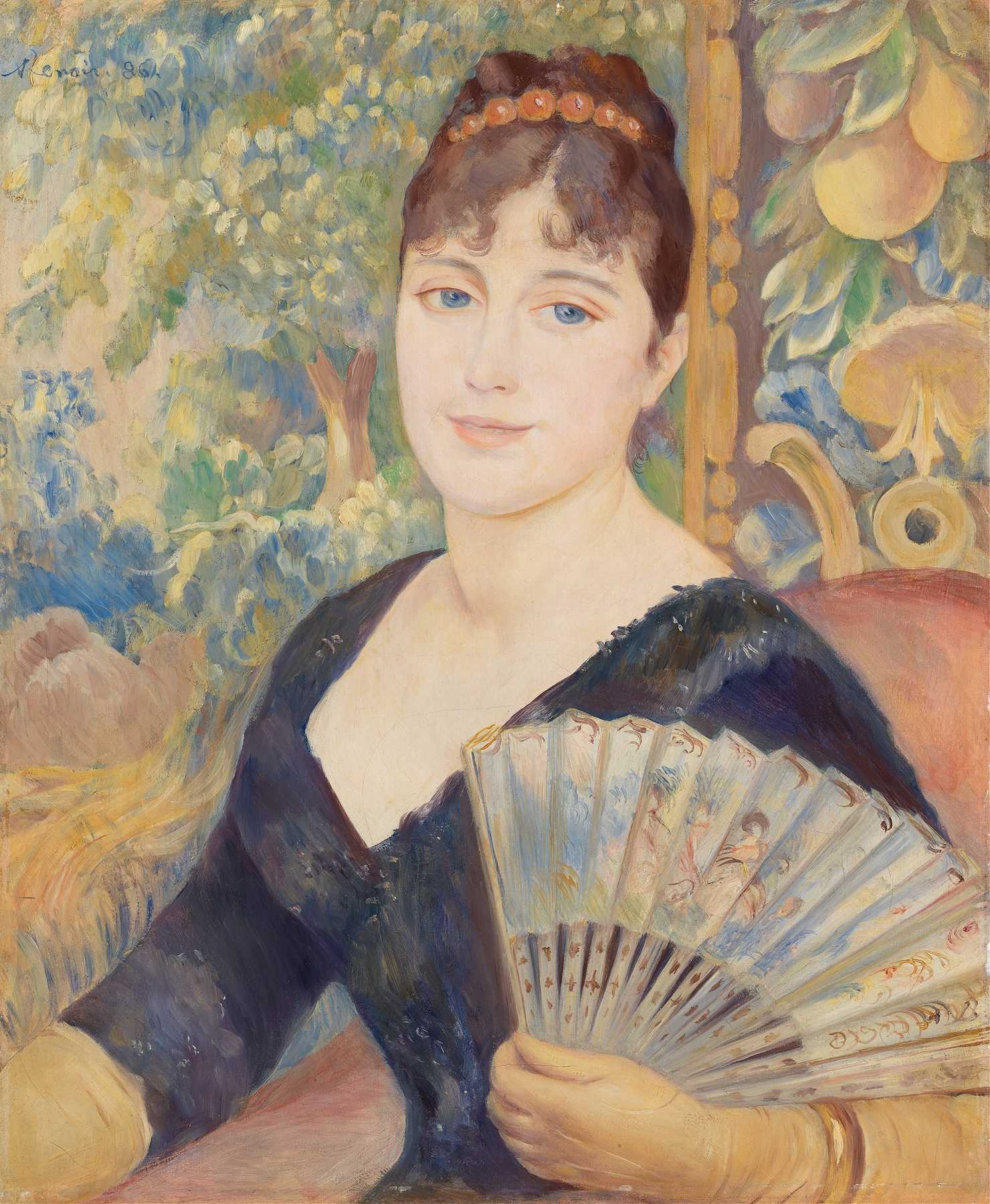 Woman with Fan (Femme à l’éventail) (1886)