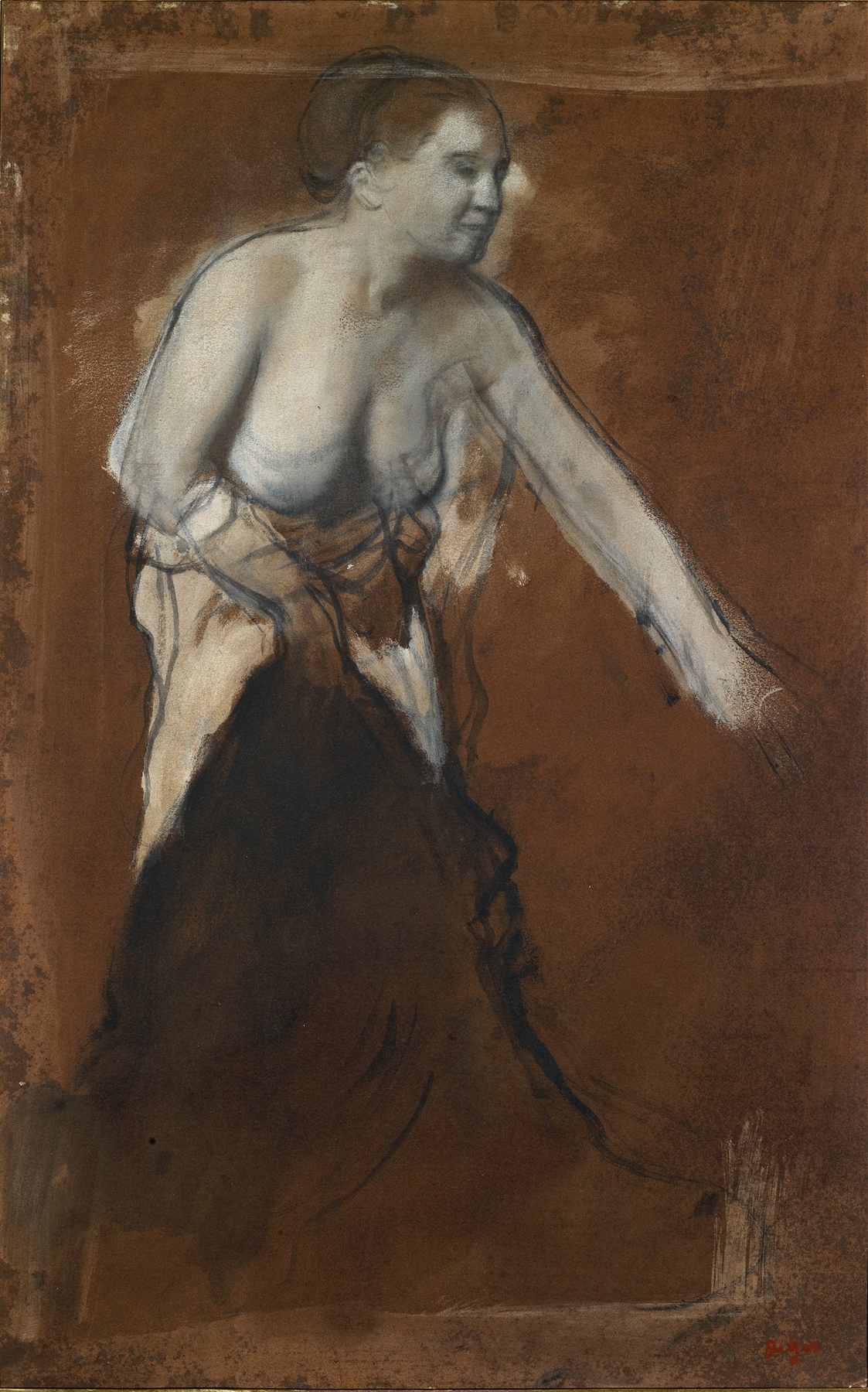 Young Woman, Half Undressed (Young Woman At The Toilet) (1866)