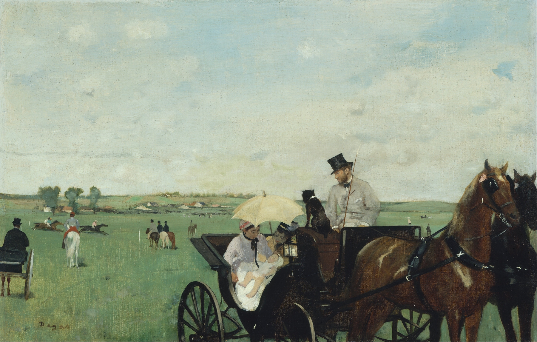 At The Races In The Countryside (1869)