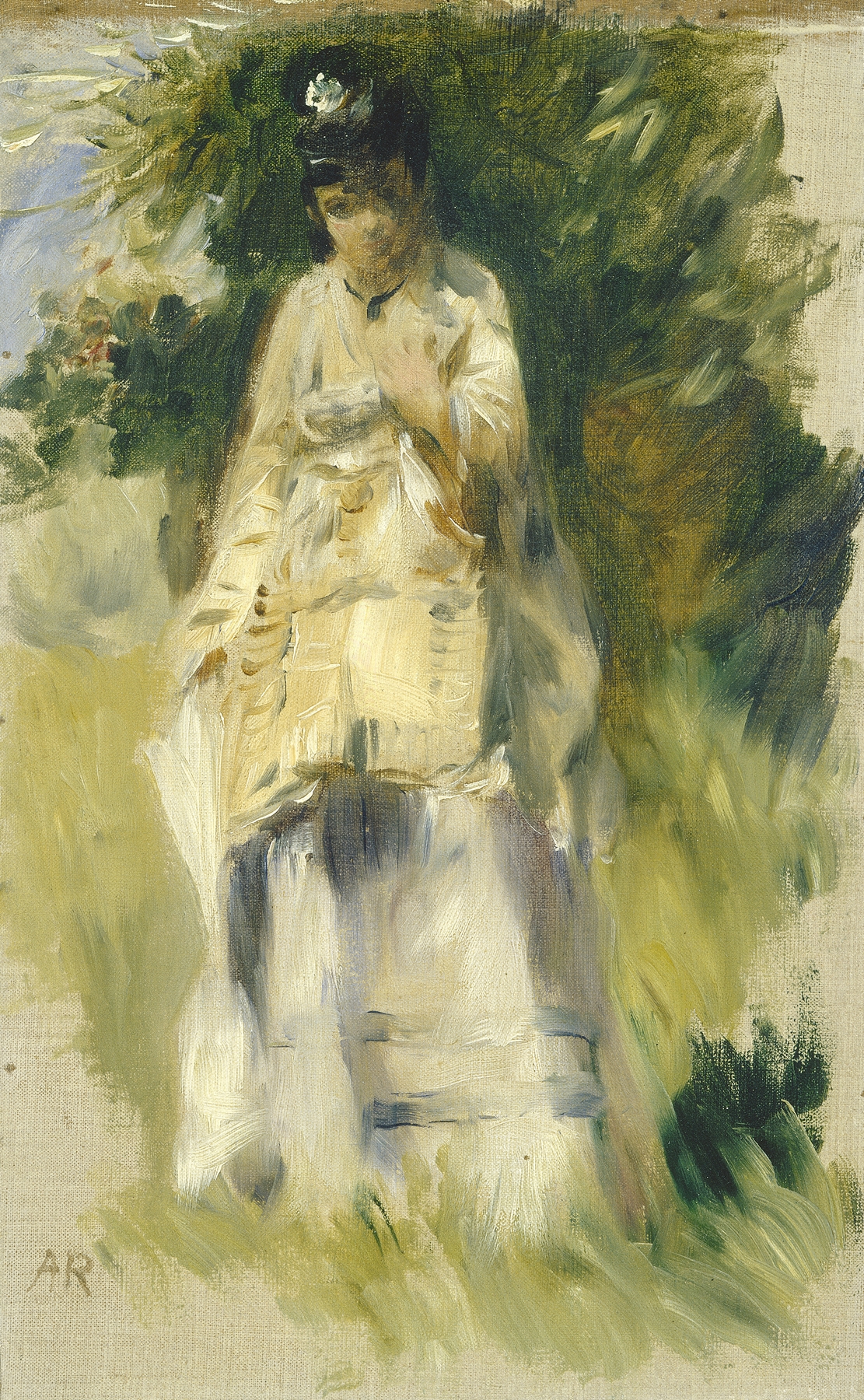 Woman Standing by a Tree (1866)