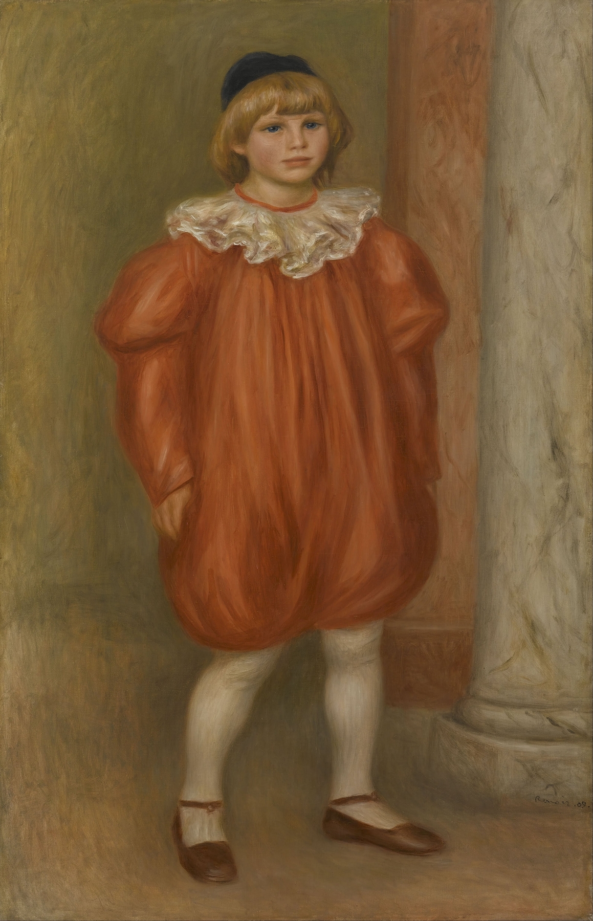 Claude Renoir in Clown Costume (1909)
