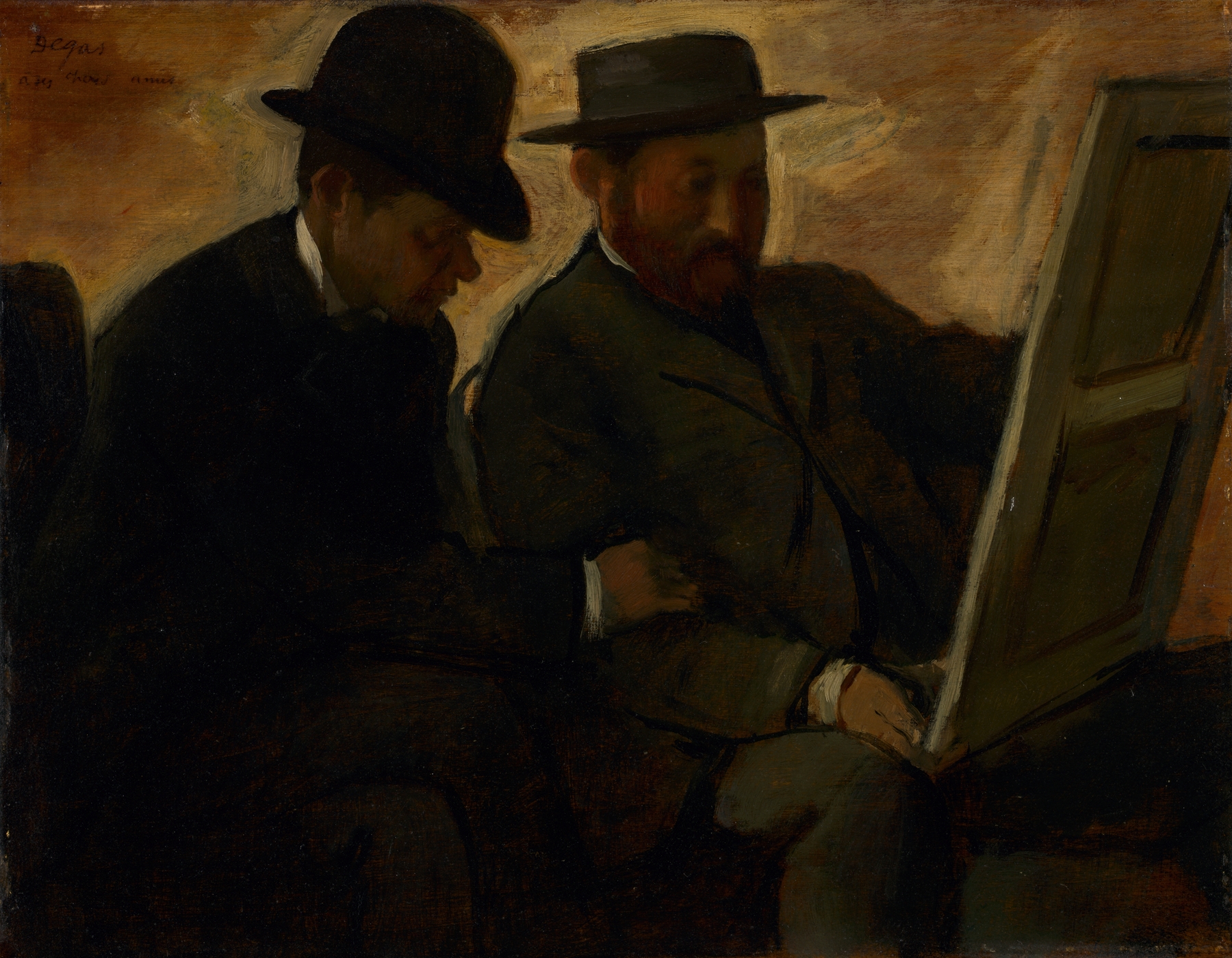 Paul Lafond and Alphonse Cherfils Examining a Painting (c. 1878-1880)
