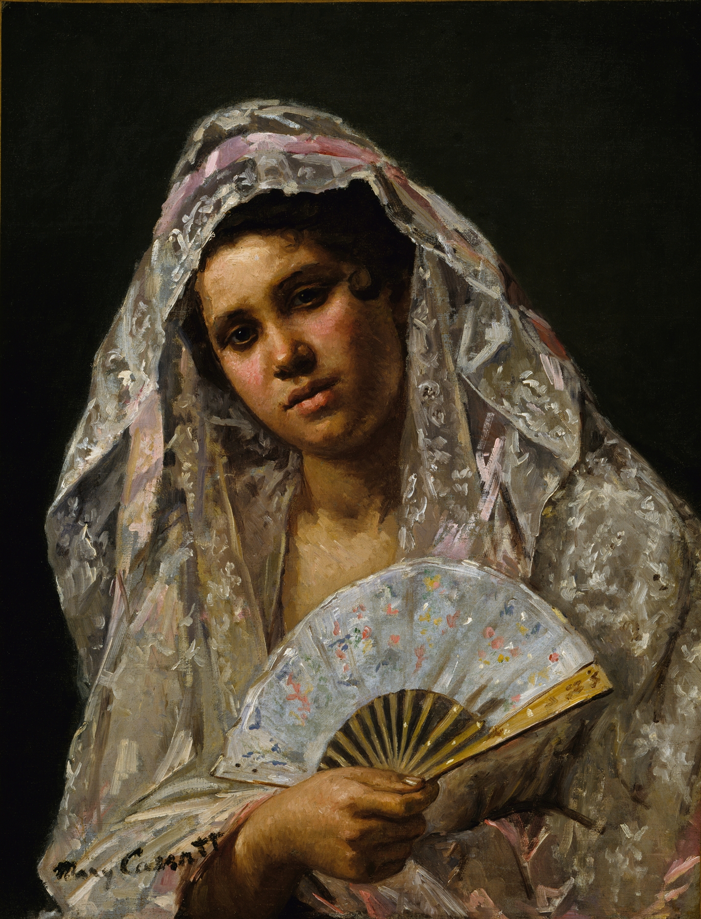 Spanish Dancer Wearing a Lace Mantilla (1873)
