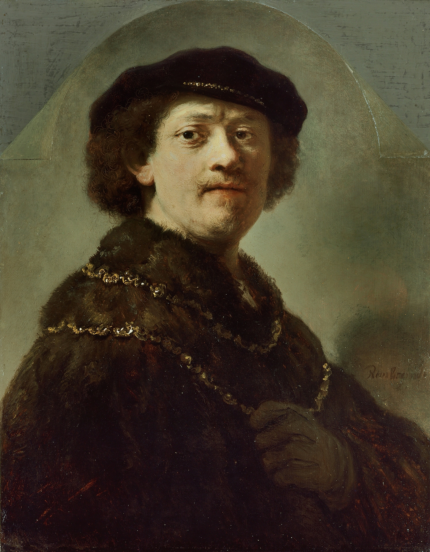 Self-Portrait in a Black Cap (1637)