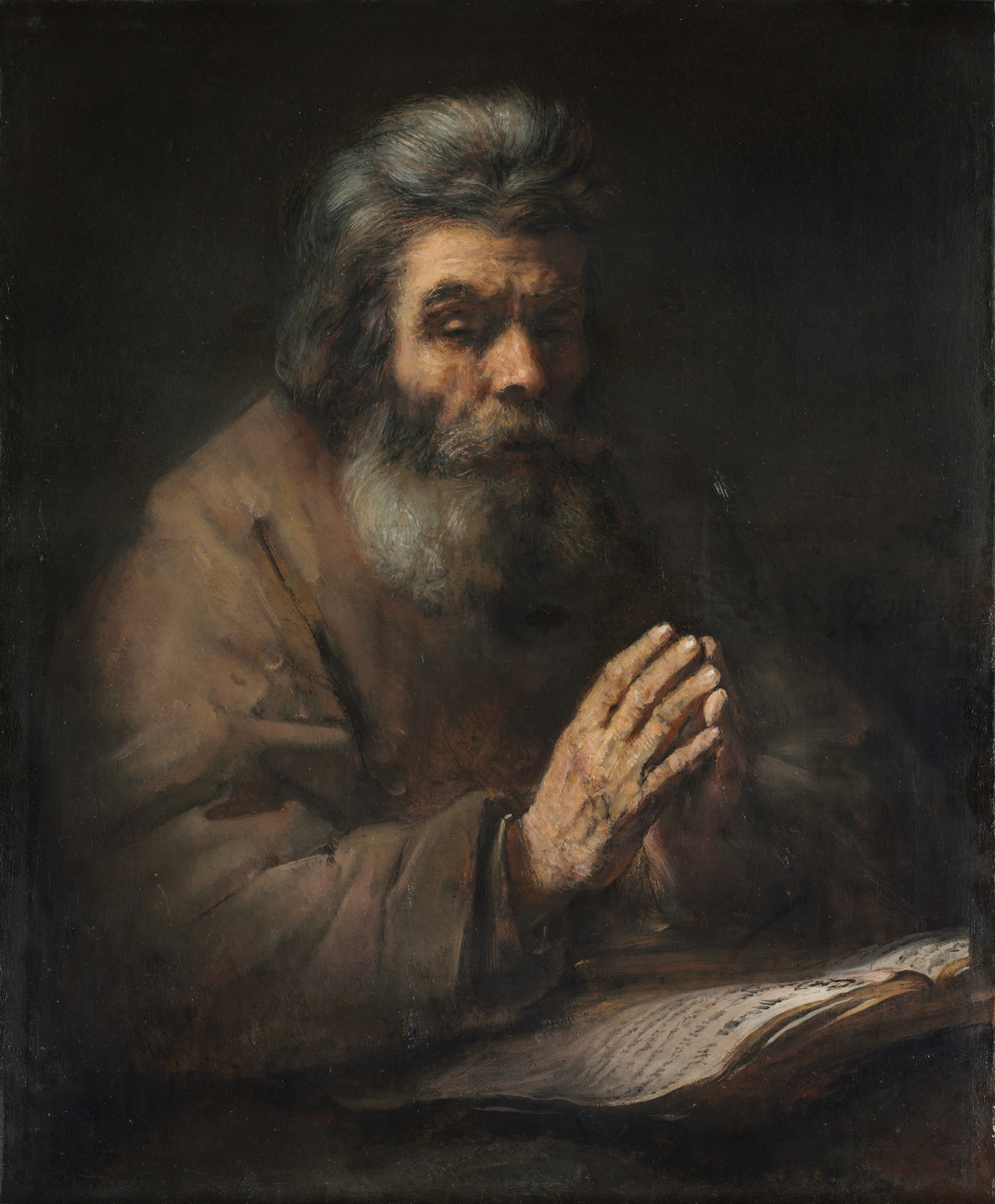 An Elderly Man in Prayer (1660s or later)