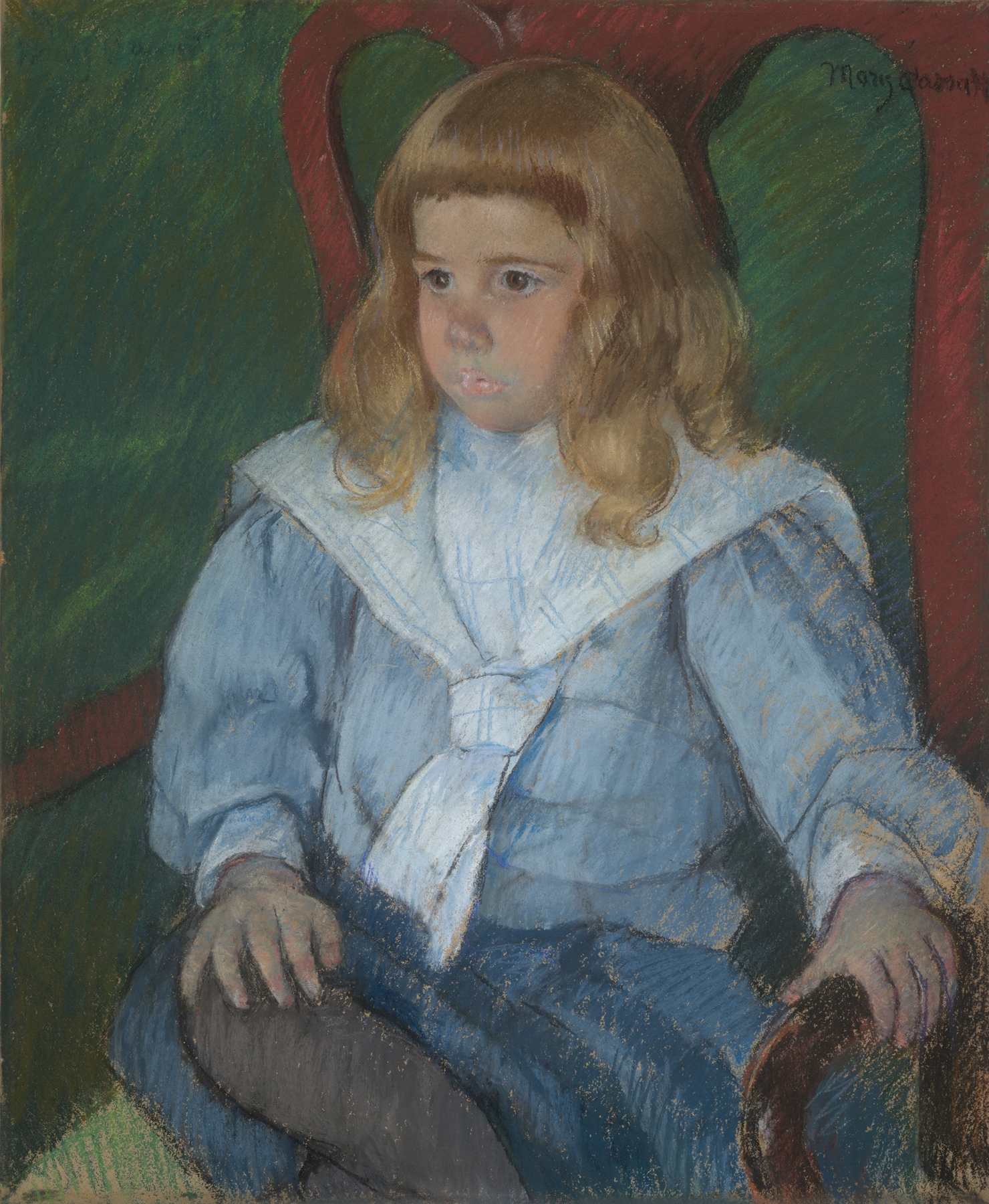 Boy with Golden Curls (Portrait of Harris Whittemore, Jr., B.A. 1918) (1898)