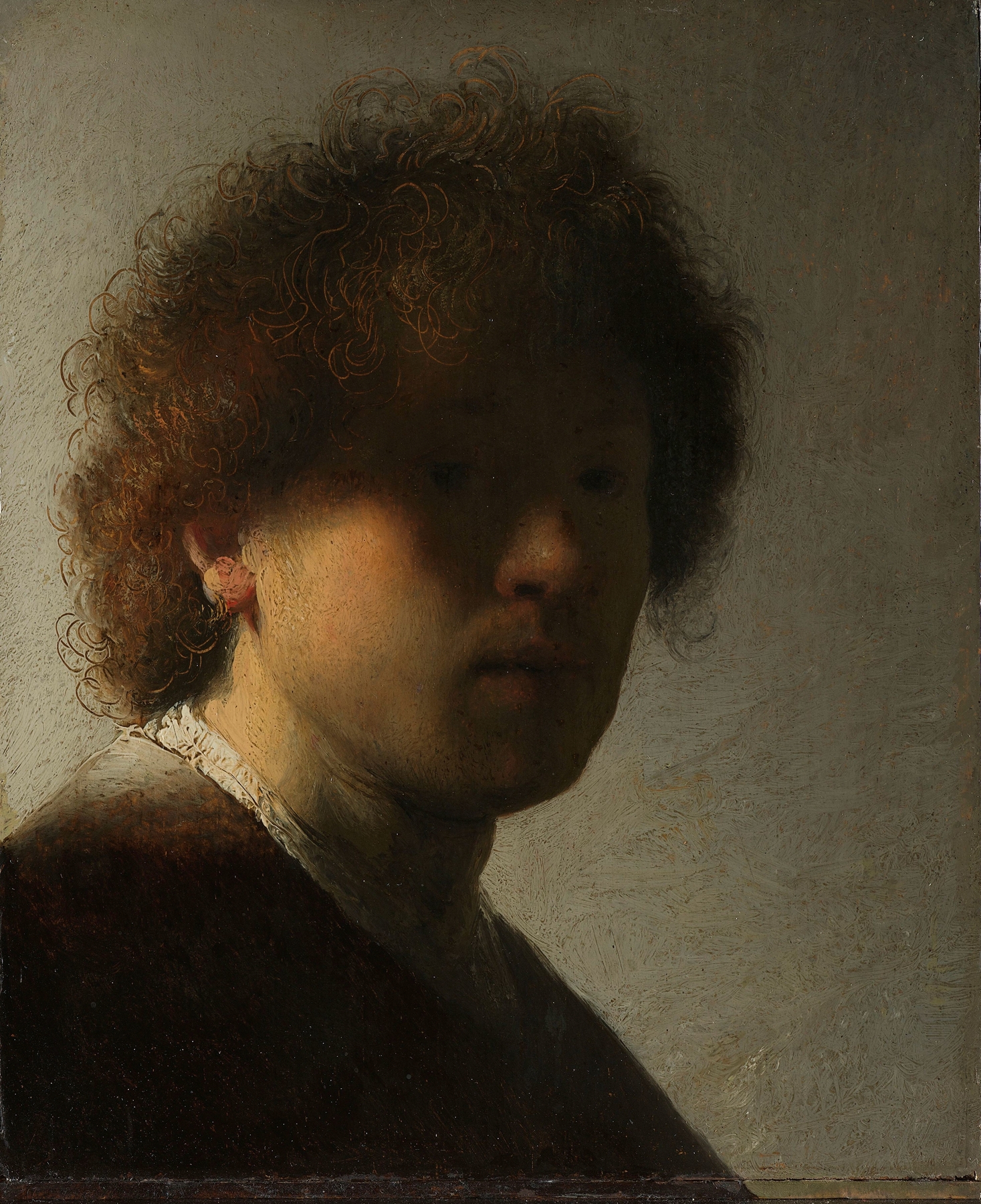 Self-portrait, Rembrandt van Rijn (c. 1628)