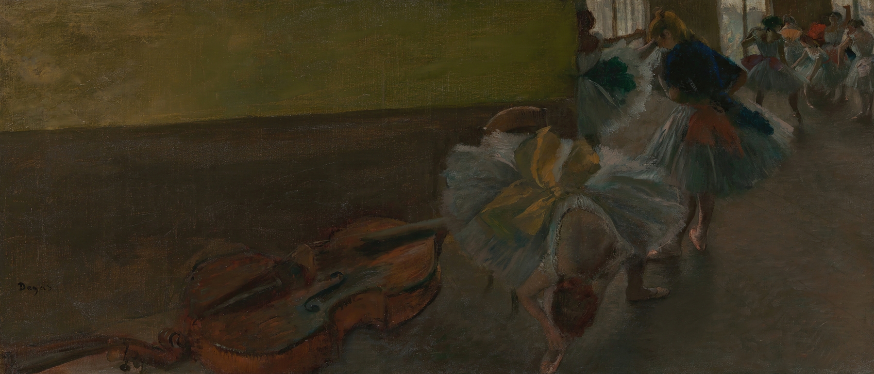 Dancers in the Rehearsal Room with a Double Bass (ca. 1882–85)