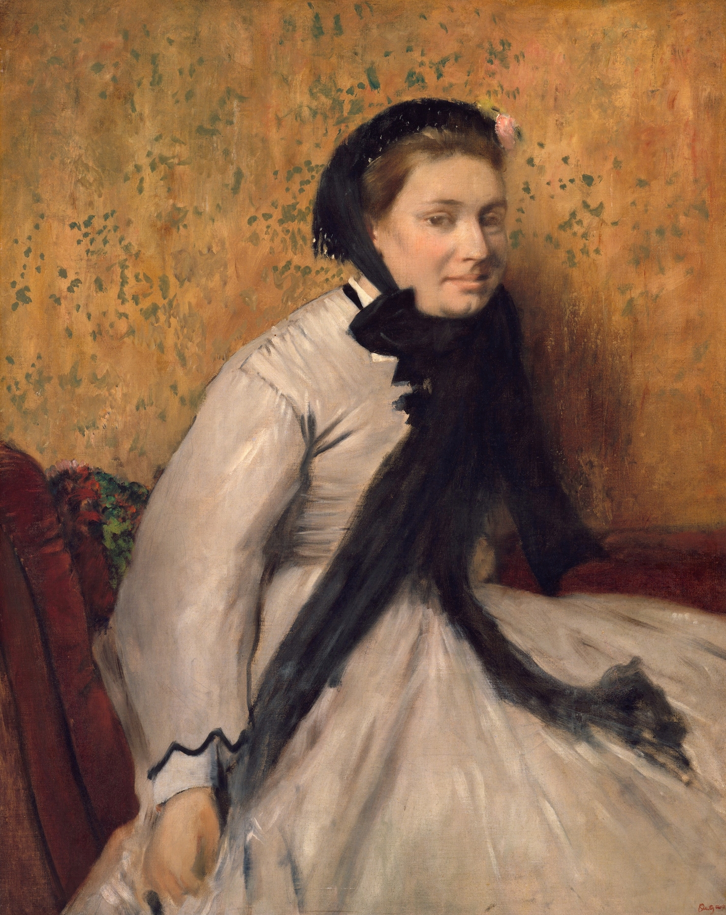 Portrait of a Woman in Gray (ca. 1865)