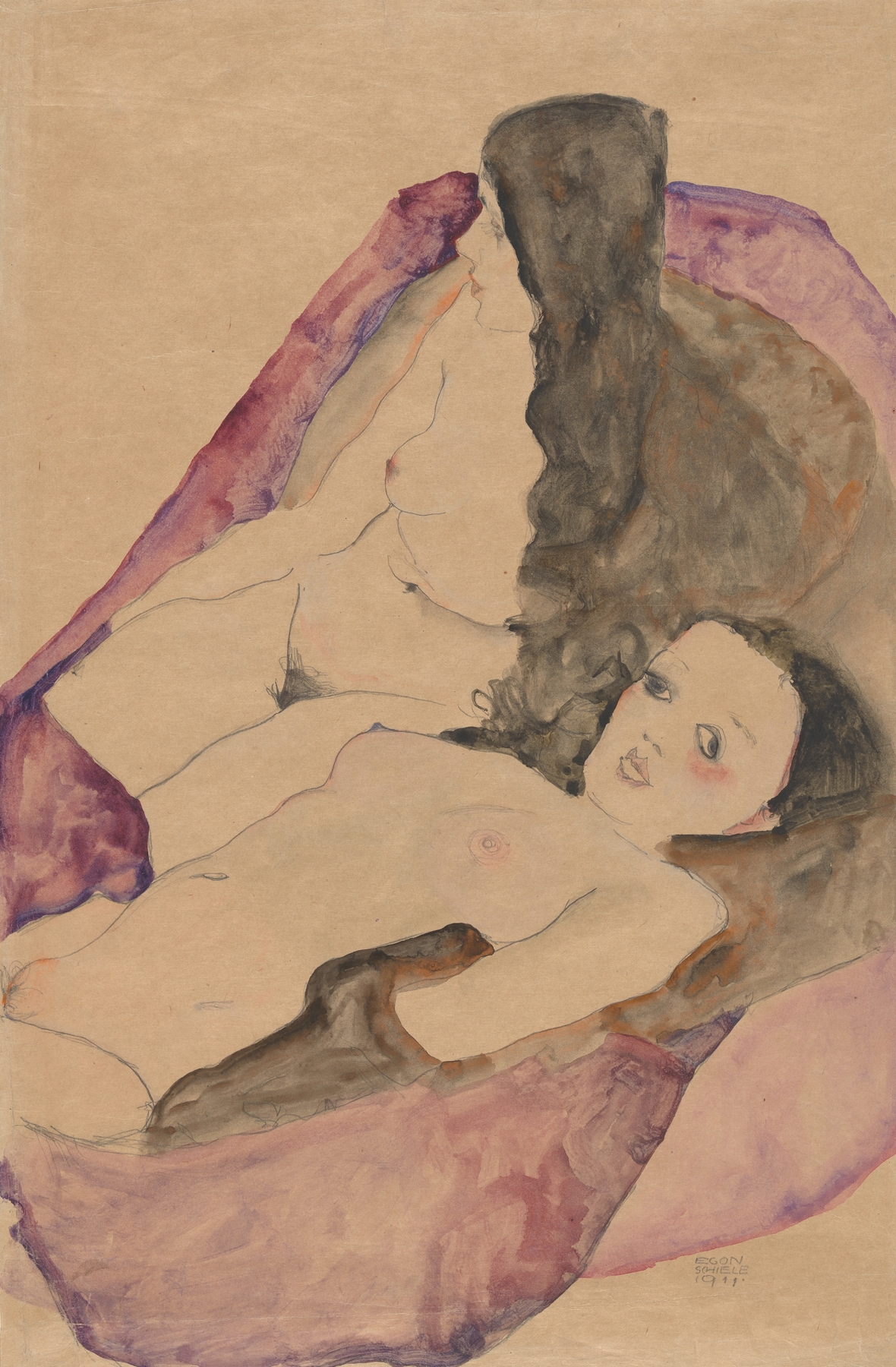 Two Reclining Nudes (1911)