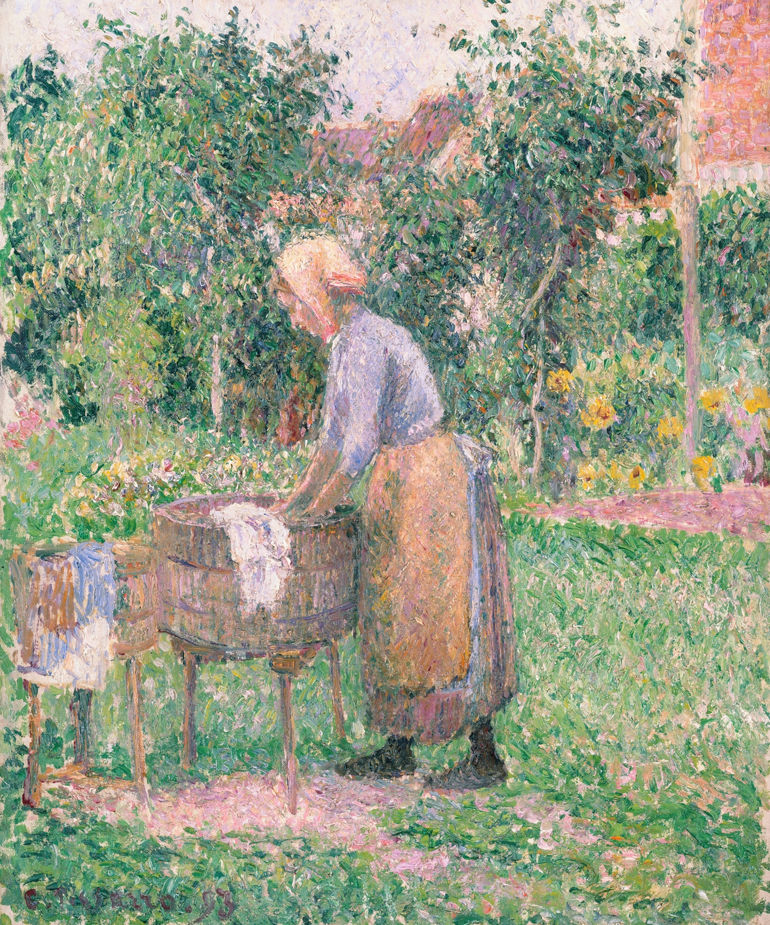 A Washerwoman at Éragny (1893)