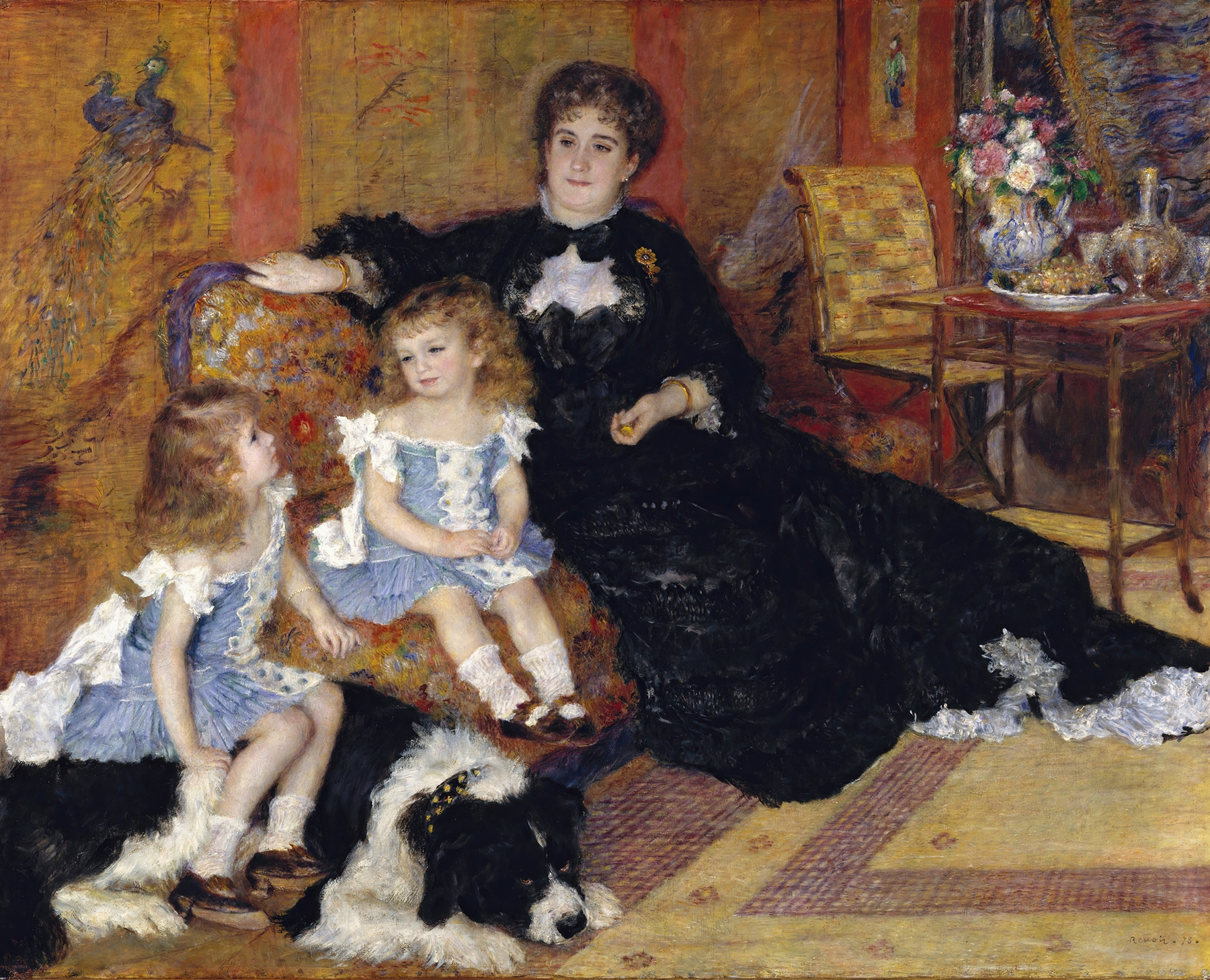 Madame Georges Charpentier (Marguérite-Louise Lemonnier, 1848–1904) and Her Children, Georgette-Berthe (1872–1945) and Paul-Émile-Charles (1875–1895) (1878)