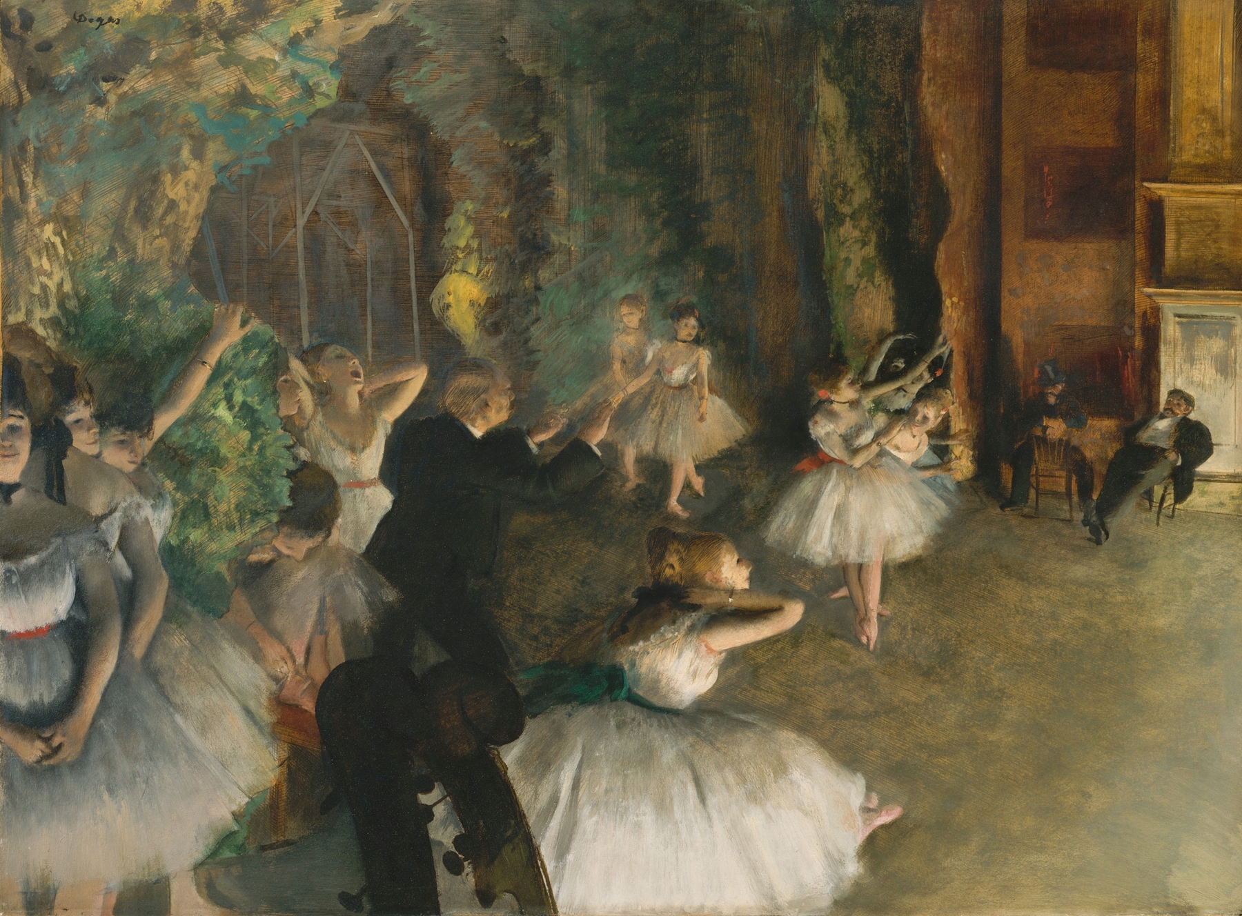 The Rehearsal of the Ballet Onstage (ca. 1874)