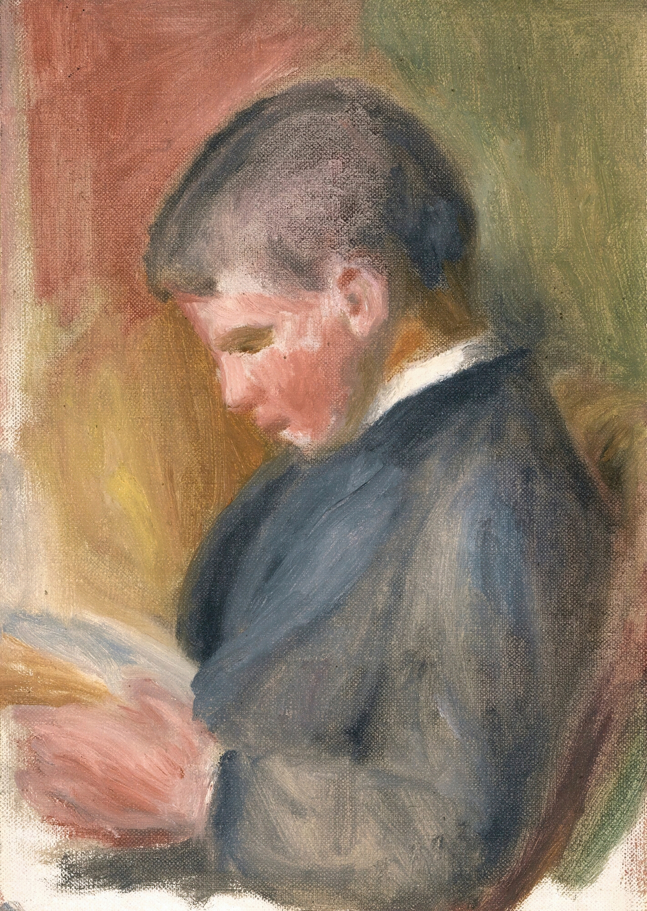 Pierre Renoir lisant (circa 1898)